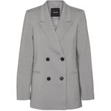 VERO MODA VMULLA LS Herringbone Blazer, Licht Grijs Melange/Detail:as Cut, 38