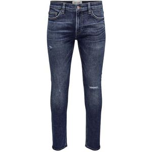 ONLY & SONS Slim Fit Jeans ONSLOOM Dark Blue Denim