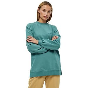 Beyond Now Jaden GOTS Long Sweatshirt | Blauwe Sweatshirts voor Dames UK | Lente Trui voor Dames | Maat M