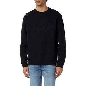 Q/S By S.Oliver Sweater met Printopdruk en Borduursels Zwart