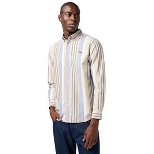 bronco shirt, Tan Stripe, L