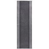 Hanse Home laagpolig velours loper band grijs, 80x250 cm