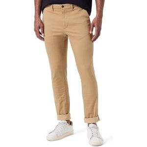 Tommy Hilfiger Herenbroek Bleecker Printed Structuure Chino, kaki (Classic Khaki), 35W / 28L