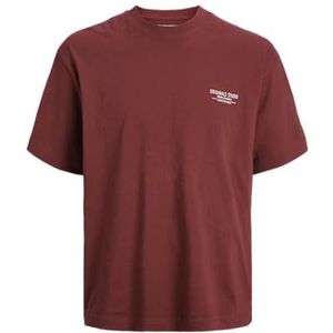 JACK & JONES Jorcambridge embleem Back Tee Ss Cn, Tibetaans rood., XXL