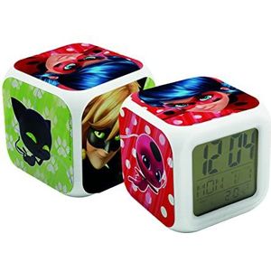 Joy Toy Miraculous Dobbelvormige wekker in geschenkverpakking, 8 x 8 x 8 cm, klein