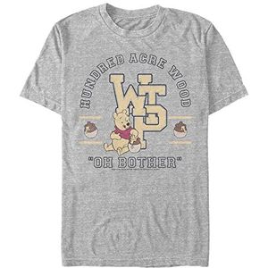 Disney Winnie the Pooh - Winnie The Pooh Collegiate Unisex Crew neck T-Shirt Melange grey M