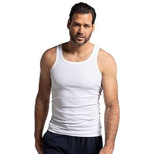 JP 1880 Heren grote maten grote maten Menswear L-8XL Tanktop Rib, mouwloos, tot 8XL 782617, wit, 7XL Tall