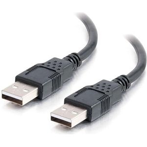 C2G /Cables to Go 28105 USB 2.0 A mannelijk naar A mannelijk kabel (1 meter, zwart)