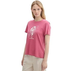 TOM TAILOR T-shirt voor dames, 16348, roze fluweel, 3XL