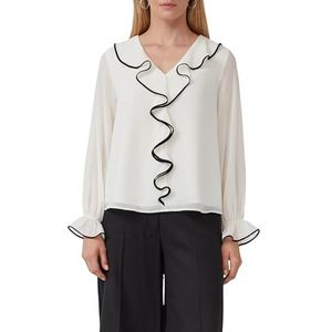 s.Oliver - Blouse - Met Ruches - Blauw