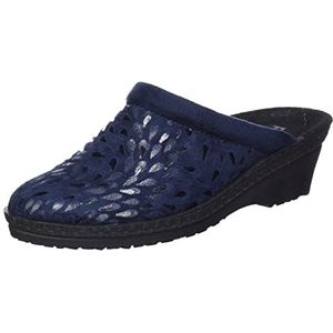Rohde Damespantoffel microvelours Neustadt-50 2456, 56 Ocean., 43 EU Smal