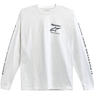 Alpinestars LS Authenticated Tee T-shirt voor heren, Wit, L