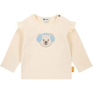 Steiff T-shirt met lange mouwen EU maat 56 linnen, lange mouwen sweatshirt met lange mouwen voor kinderen, babytop, ideaal basic shirt, comfortabel en zacht, wasmachinebestendig, linnen, 56 cm