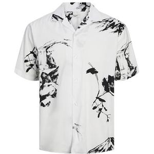 JPRBLAPALMA Resort Shirt S/S SN, Helder wit/pasvorm: relaxed fit, M