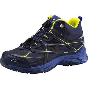 McKINLEY Uniseks multifunctionele schoen voor kinderen Evosome Mid AQX Jr. Trekking- en wandellaarzen, Blauw Navy Blue Lime 906, 34 EU