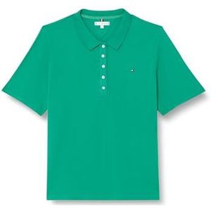 Tommy Hilfiger Dames CRV 1985 Reg Pique Polo Ss S/S polo's, groen, 48, Olympisch Groen, 48
