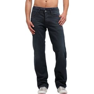 Tommy Jeans Straight Leg Coat voor heren, zwart (947 Crete Coated), 33W / 34L