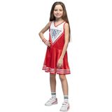 Boland - Kostuum cheerleader voor kinderen, carnavalskleding, carnavalskostuums voor kinderen voor carnaval en themafeesten