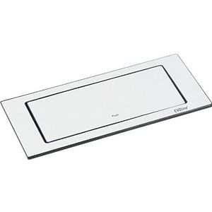 EVOline Backflip stopcontact - intrekbaar stopcontact 2-voudig met USB-C oplader, kunststof/metaal wit mat