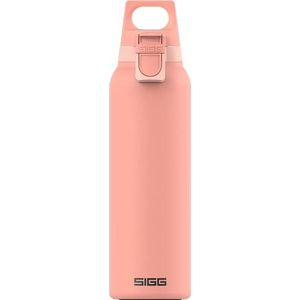 SIGG Hot & Cold One Light Shy Pink Thermo drinkfles, vrij van schadelijke stoffen en geïsoleerde roestvrijstalen drinkfles, met één hand te bedienen outdoor thermo-fles