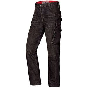 BP 1990-038-09 Worker Jeans - Slank silhouet - Ergonomische snit - Stretch stof - 78% katoen, 22% elastomultiester - slanke pasvorm - Maat: 34/32 - Kleur: zwart gewassen