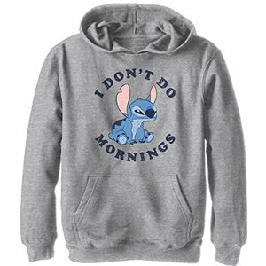 Disney Kids Lilo & Stitch Stitch Mornings Youth Pullover met capuchon, Athletic Heather, maat S, Athletic Heather, S, Atletische heide, S