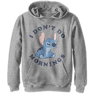 Disney Kids Lilo & Stitch Stitch Mornings Youth Pullover met capuchon, Athletic Heather, maat S, Athletic Heather, S, Atletische heide, S