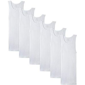 Fruit of the Loom Men's Tag-Free Tank A-Shirt, 6 Pack - White, XX-Large