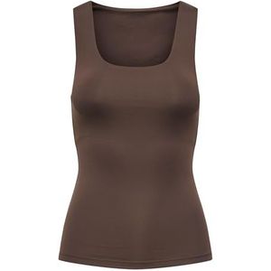 ONLY Dames Onlea S/L 2-Ways Fit Top JRS Noos, Seal Brown, XXL, bruin, XXL