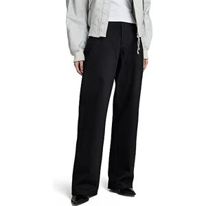 G-star - Stray Ultra High - Spijkerbroek - Bullet Zwart Denim Biologisch - Losse Pasvorm