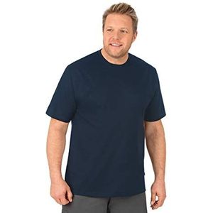 TRIGEMA T-shirt voor heren in single-jersey-kwaliteit met ronde hals - zeer duurzaam en vormvast - regular fit/unisex - 638202, blauw (navy 046), M