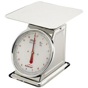 Lacor 61715 Mechanise weegschaal met plat bovendeel, 15 k