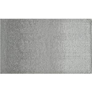 BIANCHERIAWEB Velours tapijt, antislip, 175 x 240 cm, voor slaapkamer en woonkamer, motief: Giove, zilver, 175 x 240 cm, zilver
