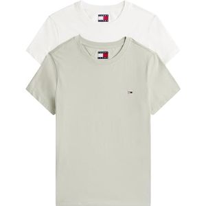 Tommy Jeans - Tjw 2pack C-neck Tee - T-shirt - Veelkleurig - Dames