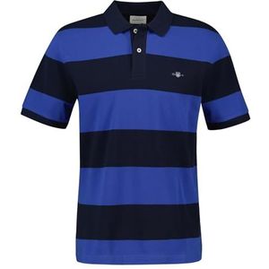 GANT Poloshirt met blokstreep voor heren, Rich Blue., S
