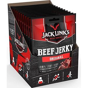 Jack Link's Beef Jerky Original - Gedroogde beef jerky - Rijk aan proteïne - 12-pack (12 x 25 g) 25.00 g