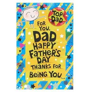 UK Greetings Vaderdag kaart voor papa - Badge Design
