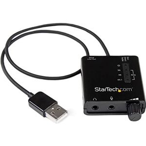 StarTech.com USB-Stereo Audio Adapter, Externe Geluidskaart met SPDIF Digitale Audio en Stereo Mic (ICUSBAUDIO2D)