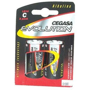 Cegasa Evolution – Pack 2 batterijen LR14, groen