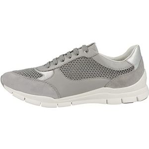 Geox D Sukie Sneakers voor dames, LT Grey, 37 EU, grijs (light grey), 37 EU