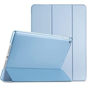 Atiyoo Ipad Air 5 Tablet Case, schokbestendige robuuste beschermhoes, IPad Air 5 hoesje, Gehard glas Screen Protector 360 Stand, Lichtgewicht Stand Case, Wit Ice Blue