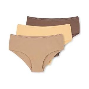 Dagi 3-pack effen hipster slips voor dames, meerkleurig, standaard, Meerkleurig, One size