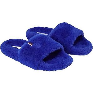 Tommy Hilfiger Dames Bont Thuis Slipper Slide, Ultra Blauw, 36 EU