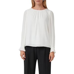 s.Oliver BLACK LABEL - Blouse - Effen - Regular Fit - Lange Mouwen - Volantmouwen