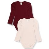 Müsli by GREEN COTTON Rompertje/body  rosé / robijnrood