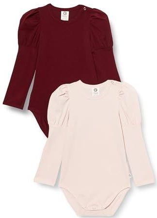 Müsli by GREEN COTTON Rompertje/body  rosé / robijnrood