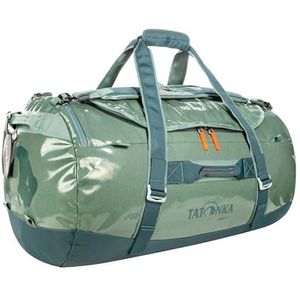 Tatonka Barrel 85L Waterdichte reistas met rugzakfunctie, grote opening, gevoerde bodem en afsluitbare ritssluiting, Sage Green, 85 Liter, Robuuste reistas met opbergbare rugzak-schouderbanden