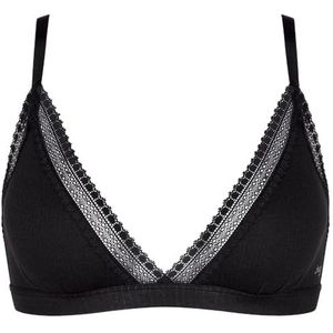 Sloggi Go Ribbed R Bralette Bra voor dames, zwart, XS