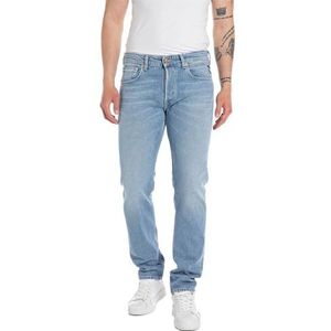 Replay Grover Original Collection Slim Straight Leg Jeans voor heren, 010, lichtblauw, 29W / 32L