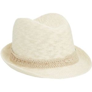 ESPRIT Dames Trilby Strohoed, wit (Off White 103), M